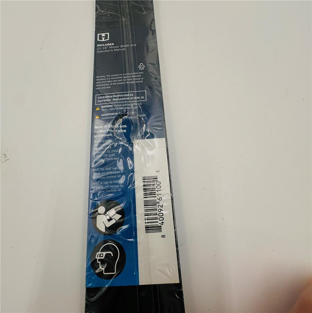 Hart 18" Lawn Mower Replacement Blade 2-in-1 OEM 18 inch Blade 40V HLPM081VNM