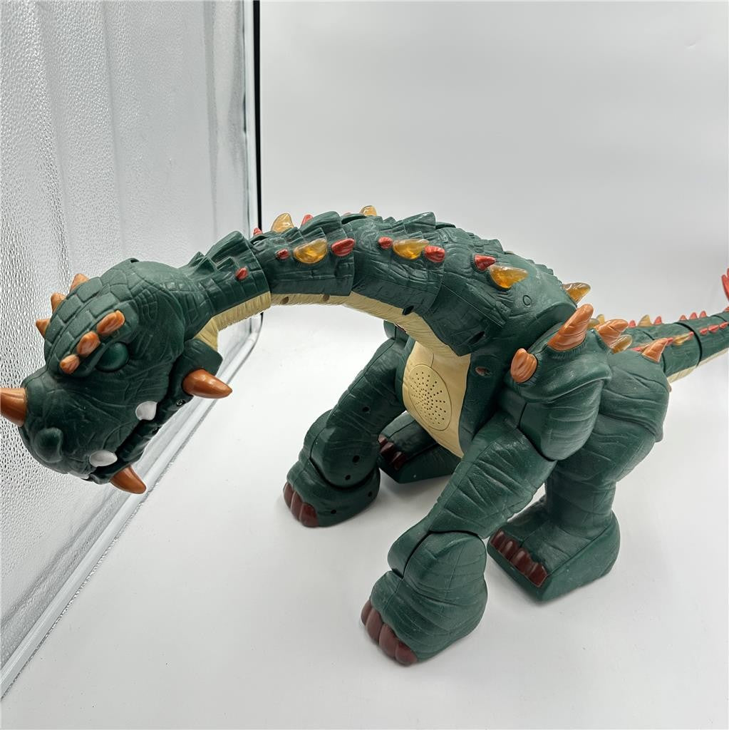 Fisher Price Imaginext Spike THe Ultra Dinosaur Green No Remote or Charger