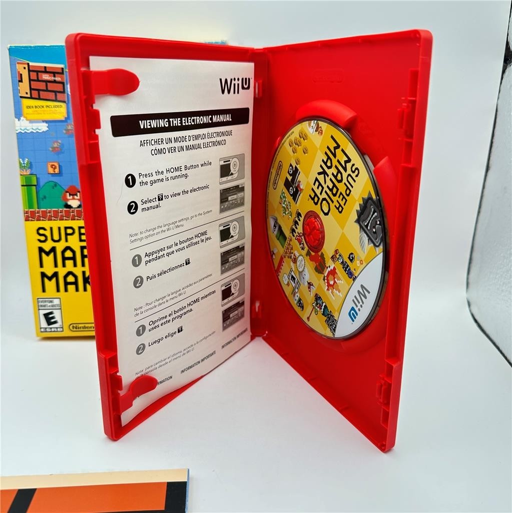 Super Mario Maker Bundle Nintendo Wii U Complete in Box
