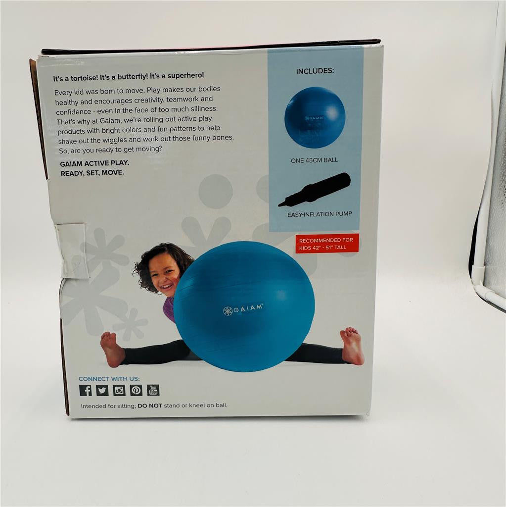 Gaiam Balance Ball JR-Kids' Exercise Stability Yoga Ball