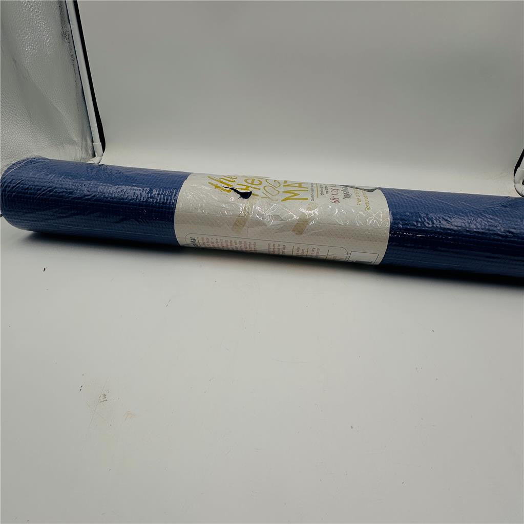 Hello Fit Yoga Mat 68"x24"x4MM Blue Gym Pilates Meditation