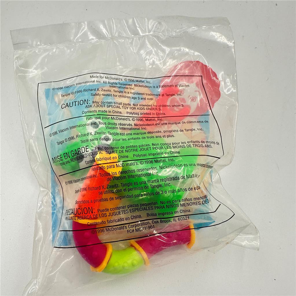 1996 McDonald's Nickelodeeon Tangle Twist-A-Zoid Sealed Toy