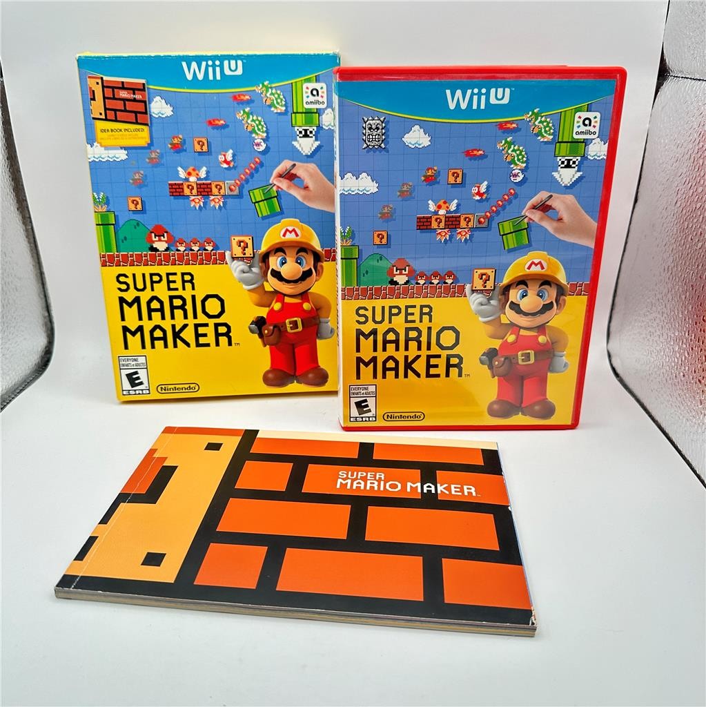 Super Mario Maker Bundle Nintendo Wii U Complete in Box