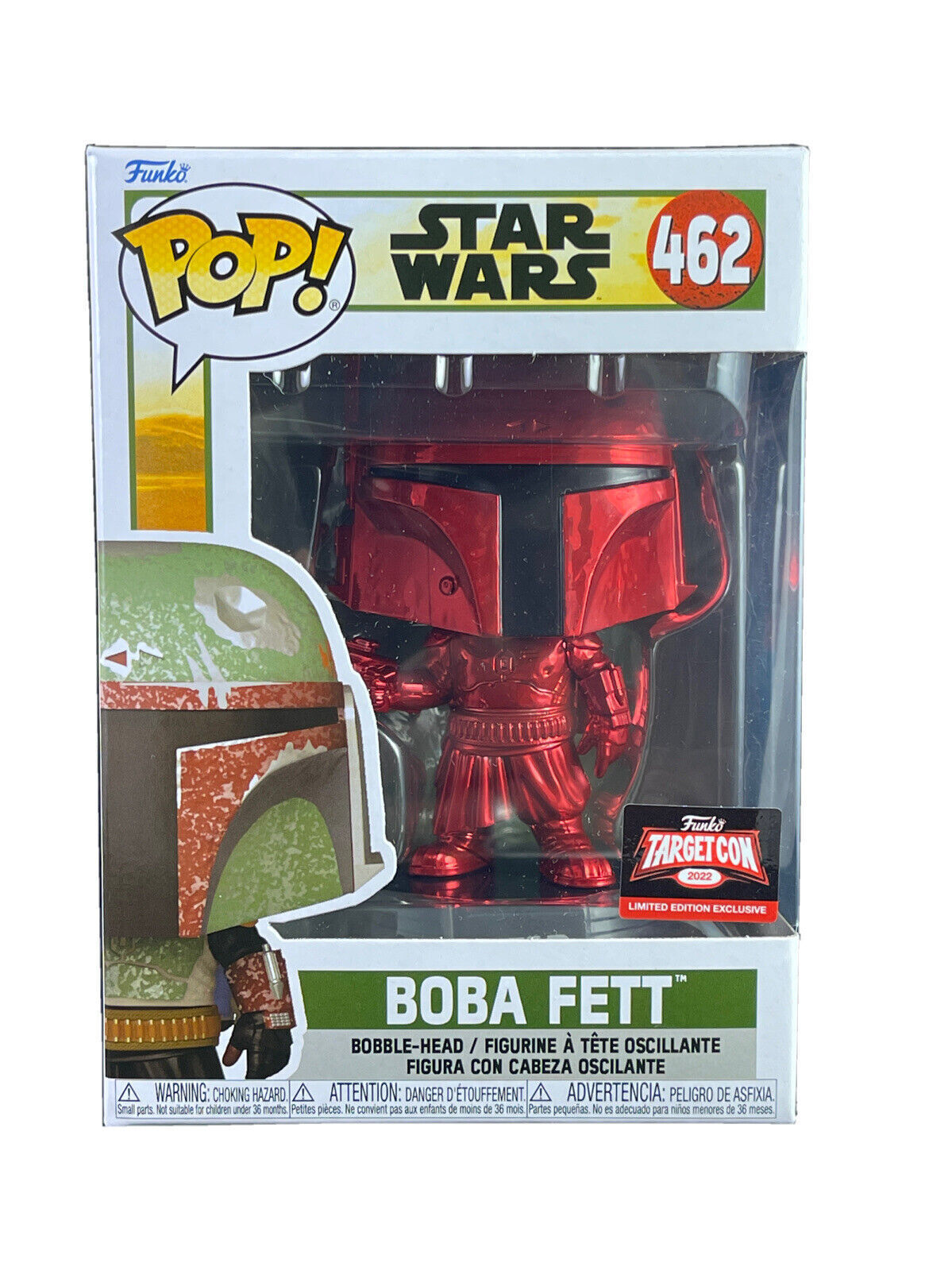Funko Pop! Star Wars The Book of Boba Fett - Boba Fett Red Chrome (60817)