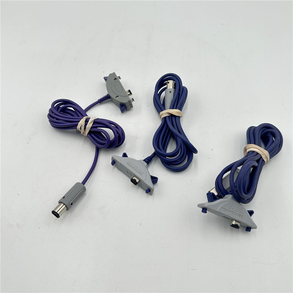 2 Offical and 1 third party Nintendo Gameboy Advance to Gamecube Cable Cable