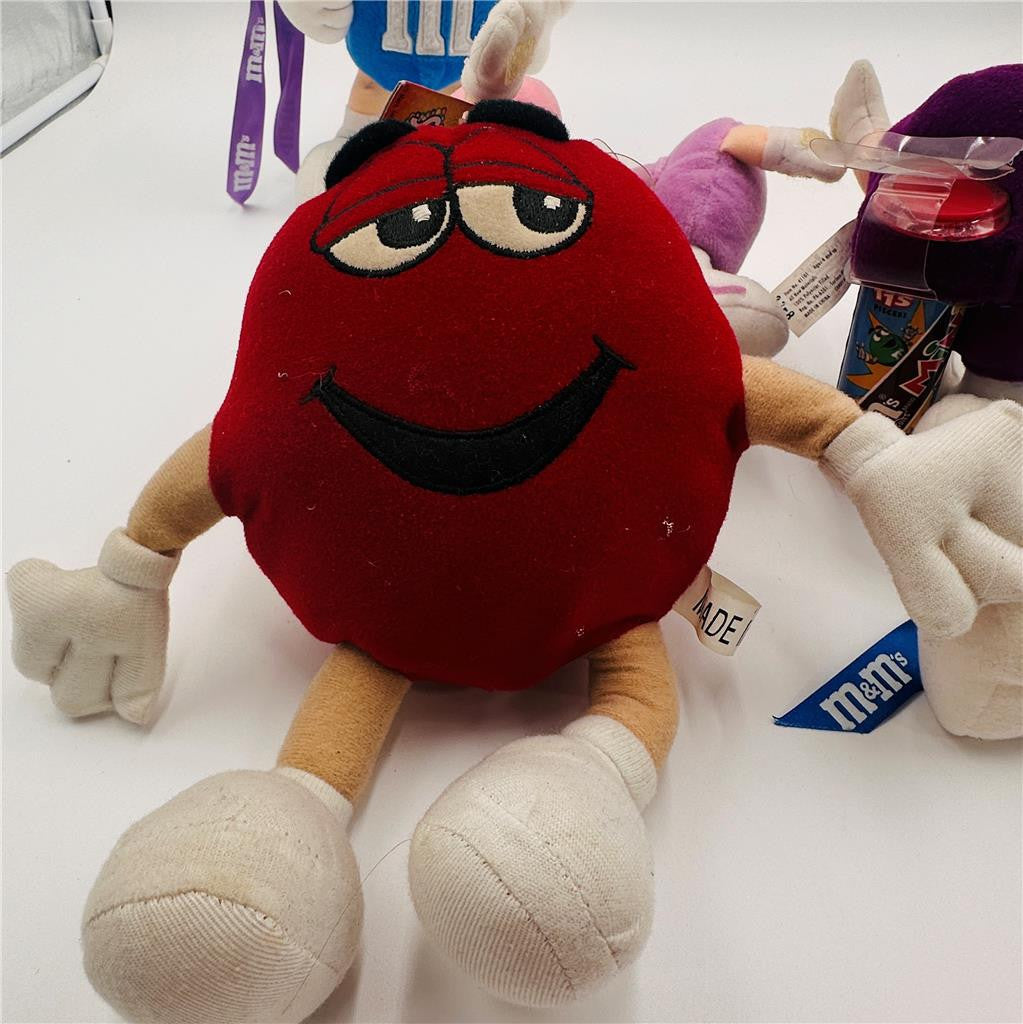 LOT OF 6 M&M'S Vintage Plushies Plush Toys