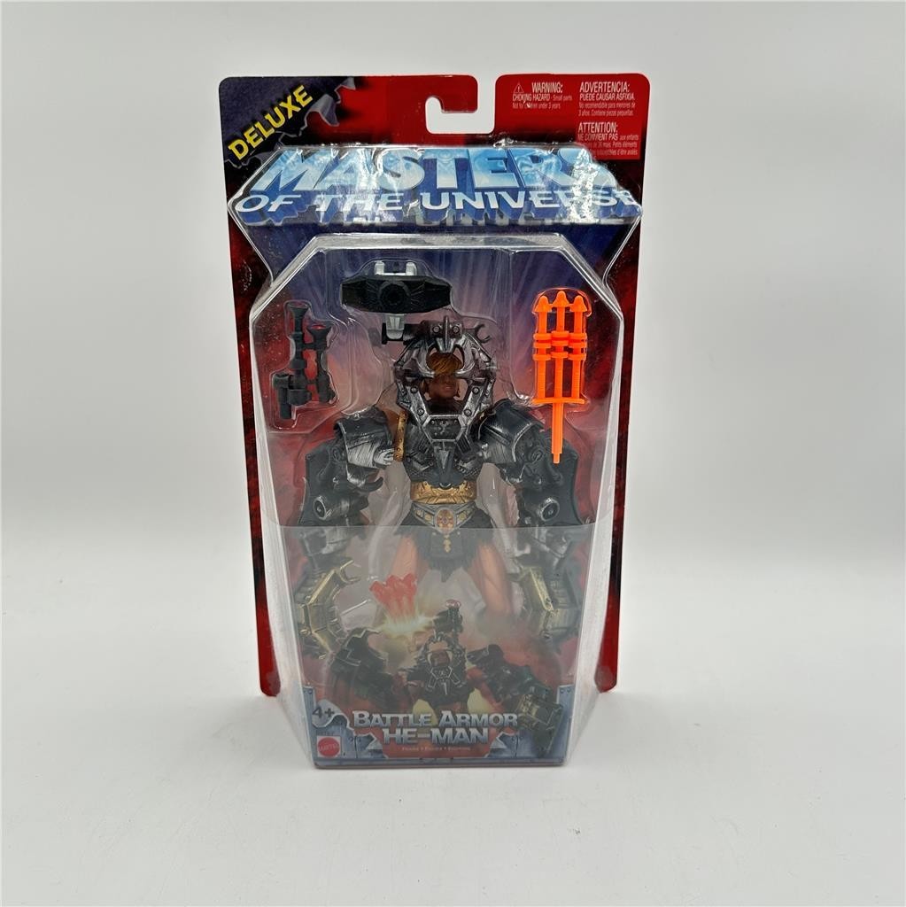 2003 MOTU Deluxe Battle Armor He-Man Mattel Action Figure