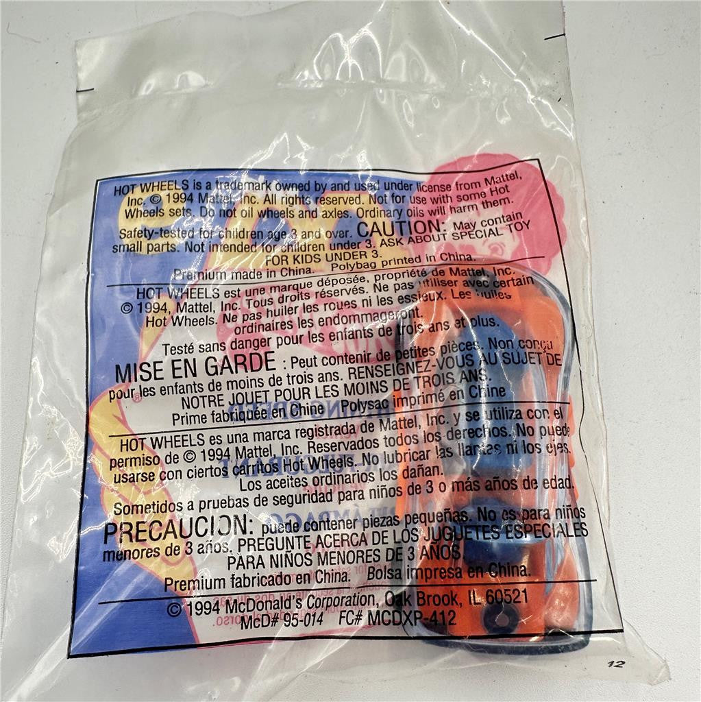 1994 McDonald's Hot Wheels Sealed Toy Lighting Speed