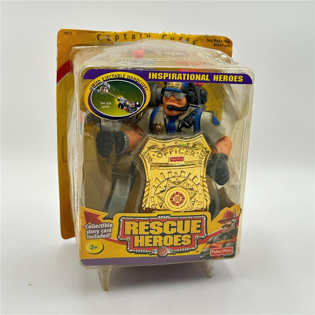 Fisher-Price Rescue Heroes Inspirational Heroes Captain Cuffs NIB