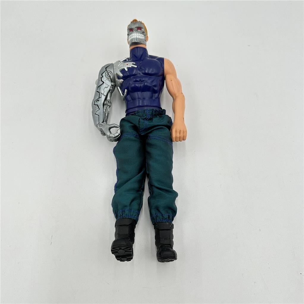 Vtg Mattel Max Steel Psycho Cyborg 11 inch Action Figure 1998