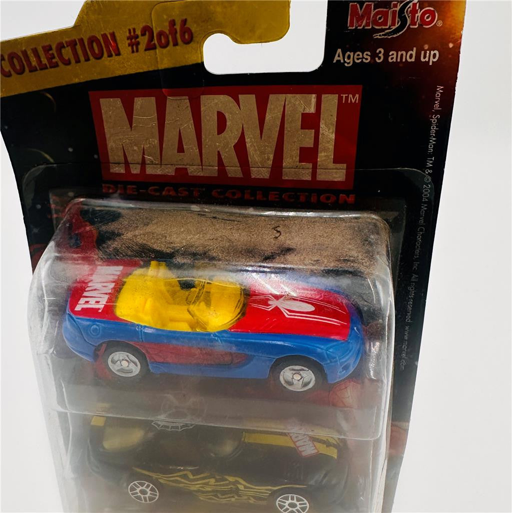 Maisto (2004) Marvel Diecast Collection #2 of 6 Three Pack Spider-Man