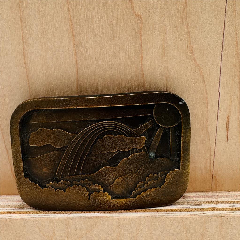 Vintage 1977 Indiana Metal Craft Belt Buckle