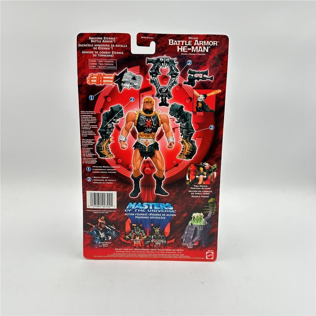 2003 MOTU Deluxe Battle Armor He-Man Mattel Action Figure