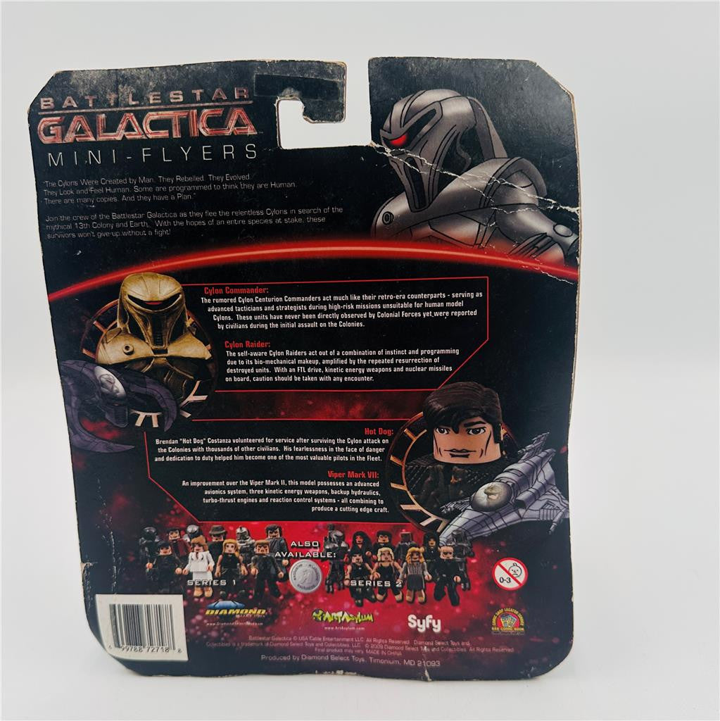 Minimates Battlestar Galactica Mark VII Viper with Exclusive Brendan Hot Dog Co