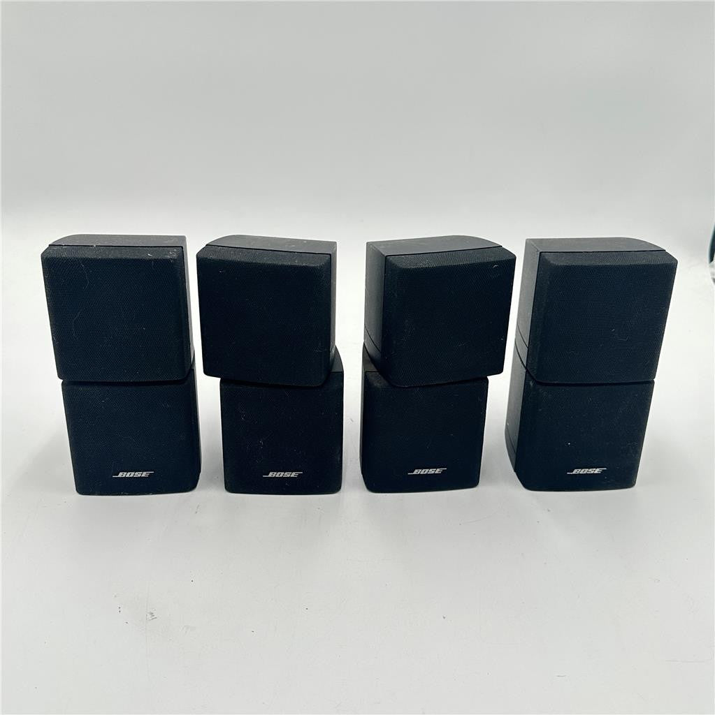 Lot of 4 Bose Double Cube Speakers-Black