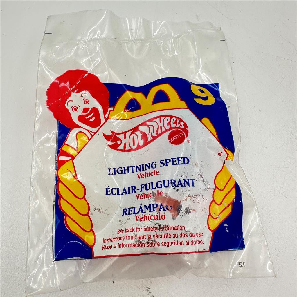 1994 McDonald's Hot Wheels Sealed Toy Lighting Speed