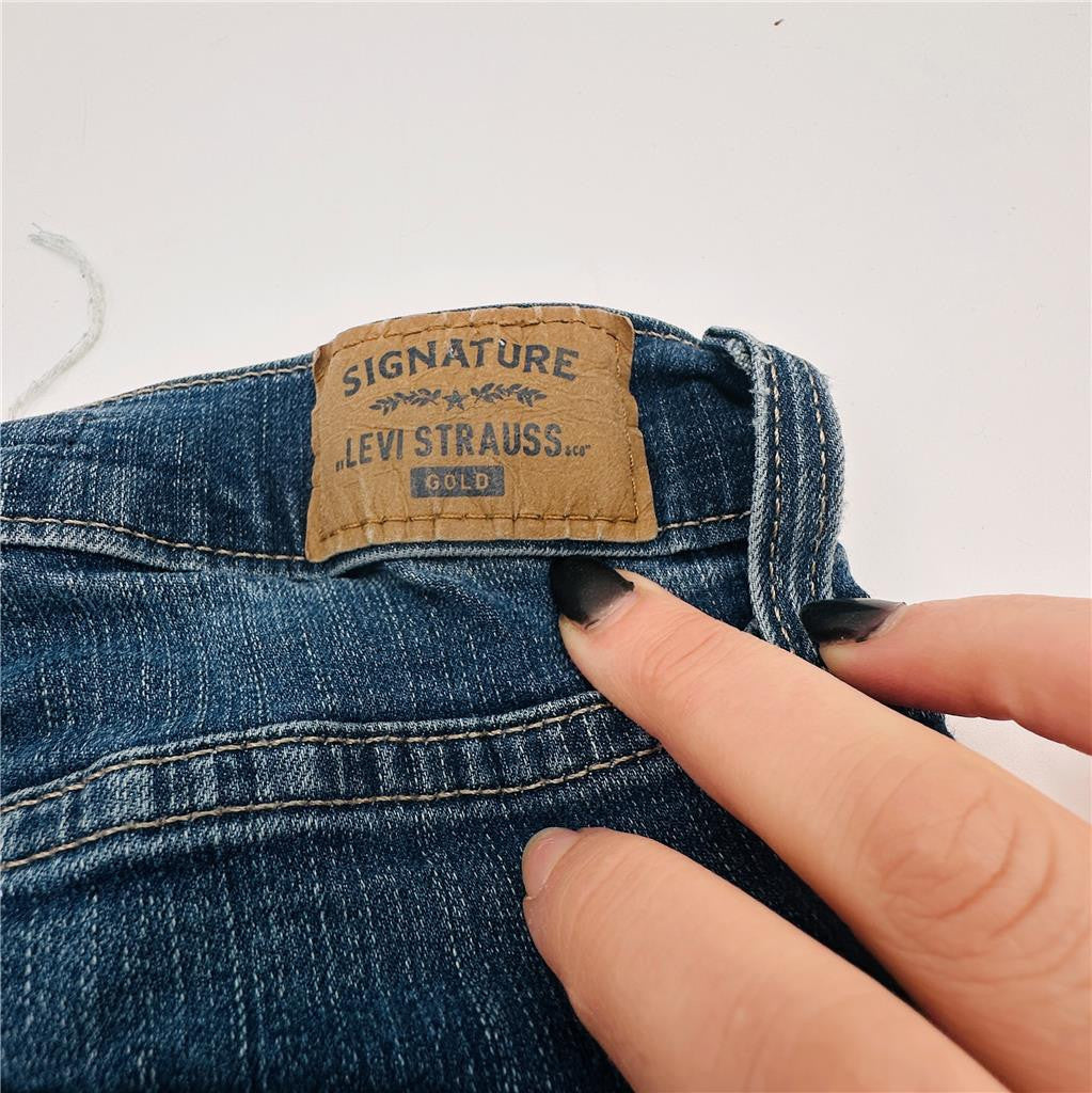 Juniors Size 3 W26 Levi Strauss Signature High Rise Jegging Denim Blue Jeans B1