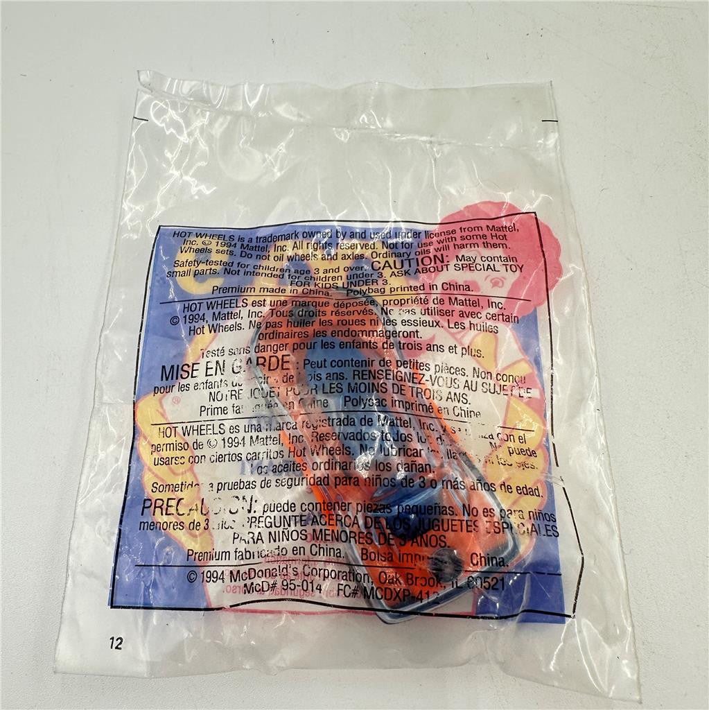 1994 McDonald's Hot Wheels Sealed Toy Lighting Speed