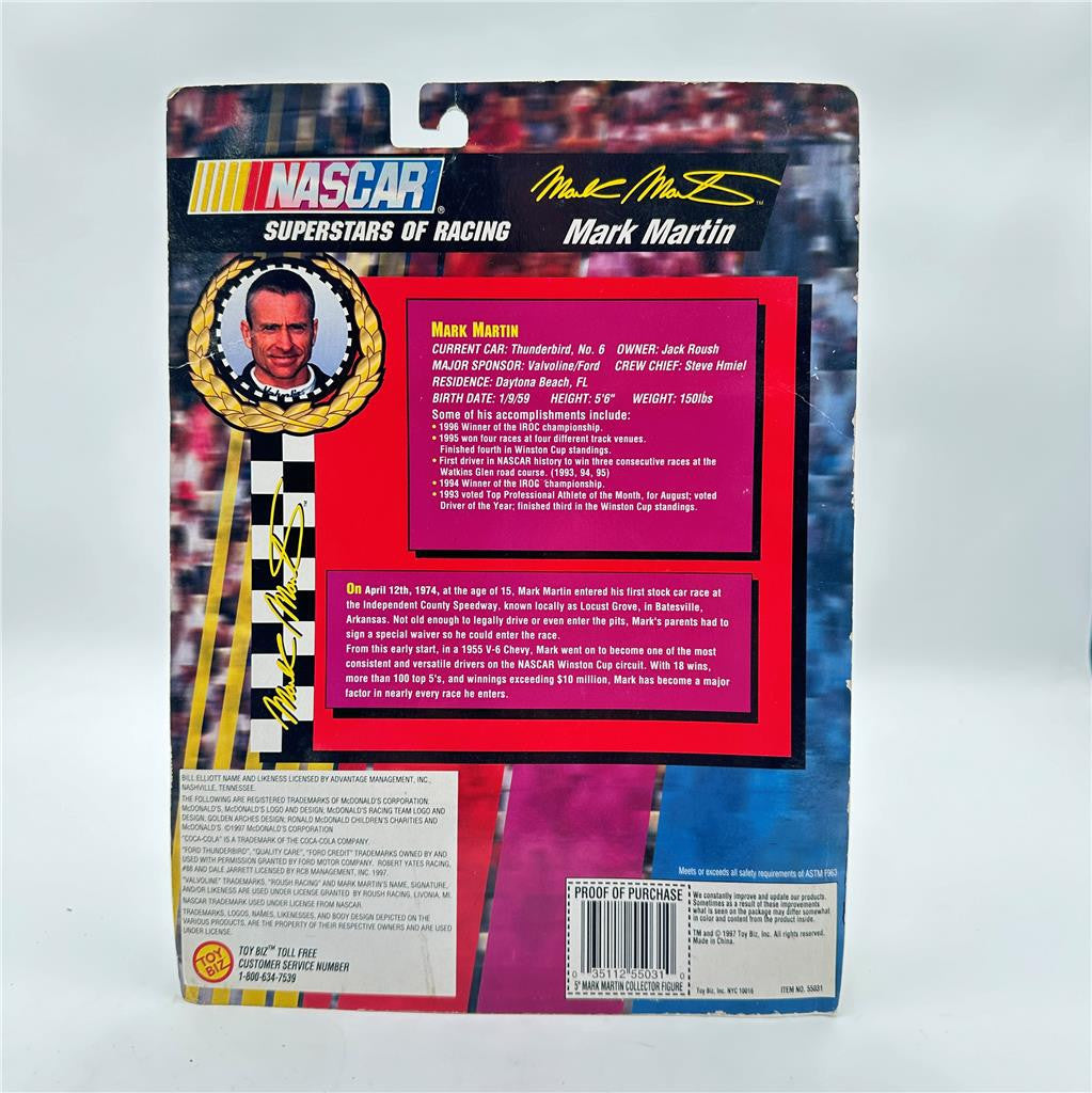 NASCAR SUPERSTARS OF RACING SPECIAL EDIT. 1997 MARK MARTIN ACTION FIGURE