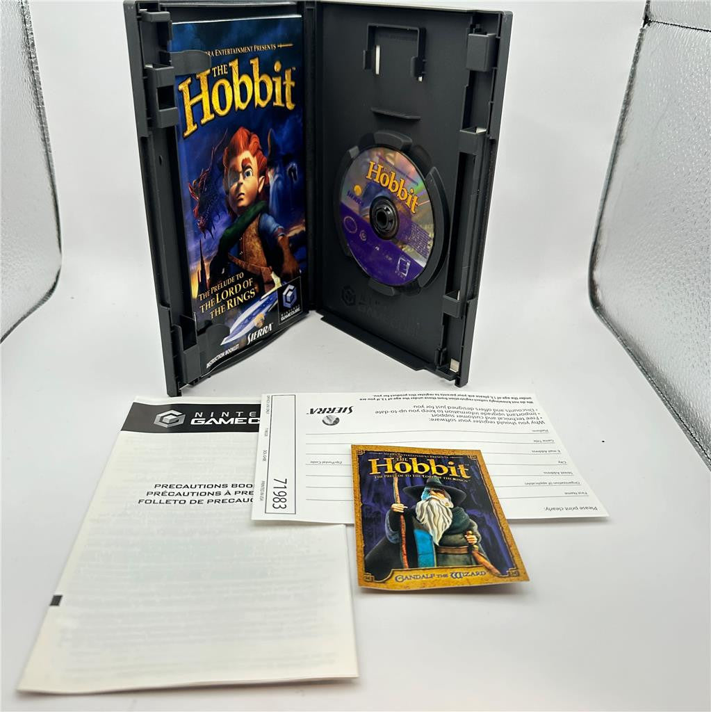 The Hobbit Nintendo Gamecube + Reg Card / Trading Card Complete CIB