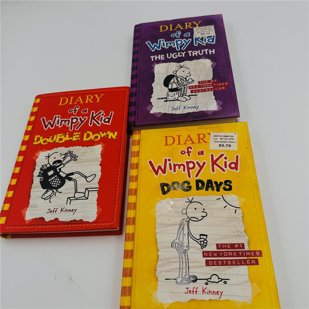 Lot of 3 Diary of the Wimpy Kid Books