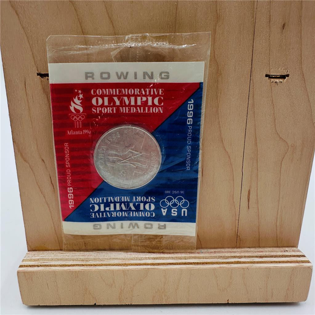 1996 USA Olympic Commemorative Collectors Coin Sport Medallion - Rowing- Sealed