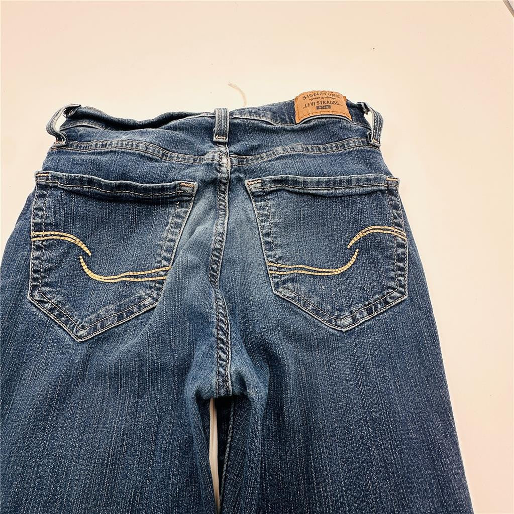 Juniors Size 3 W26 Levi Strauss Signature High Rise Jegging Denim Blue Jeans B1