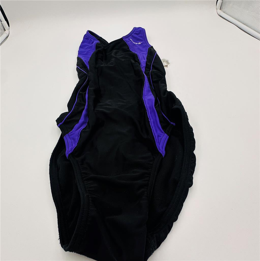 Sporti Purple/Black Racing Swimsuit  Size 30