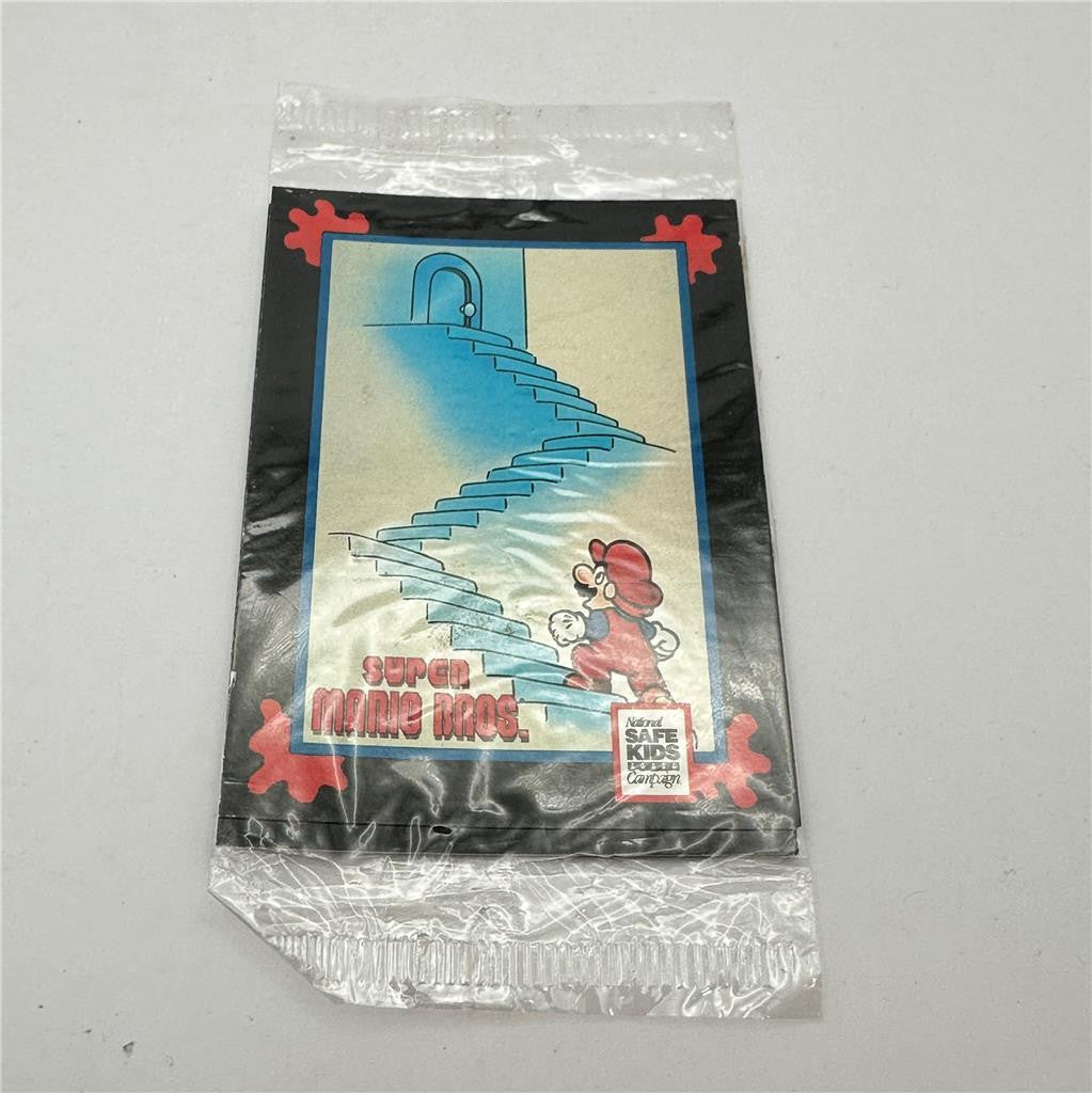 1991 Impel Trading Card Treats - NINTENDO SEALED 3 card pack Mario castle steps