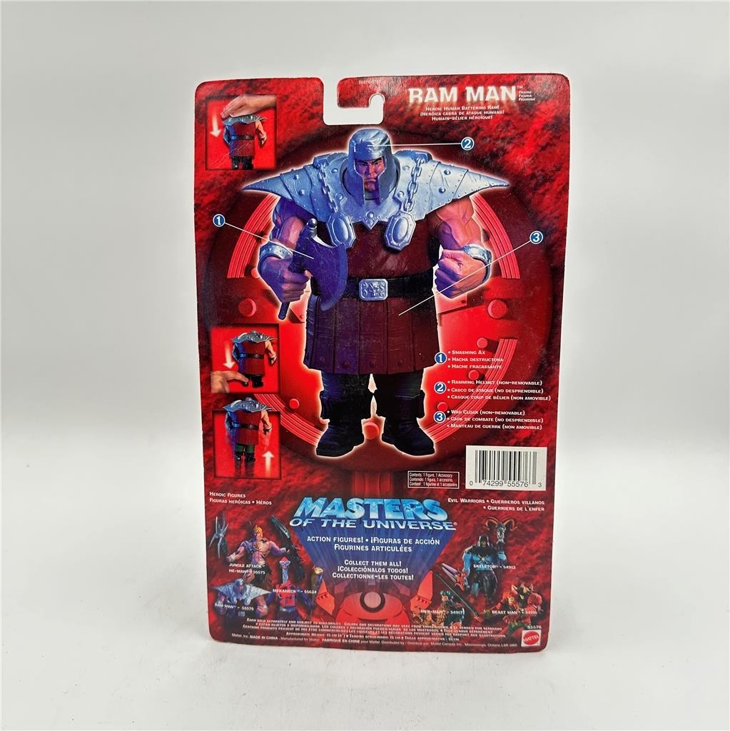 MOC 2002 MASTERS OF THE UNIVERSE MOTU RAM MAN Mattel