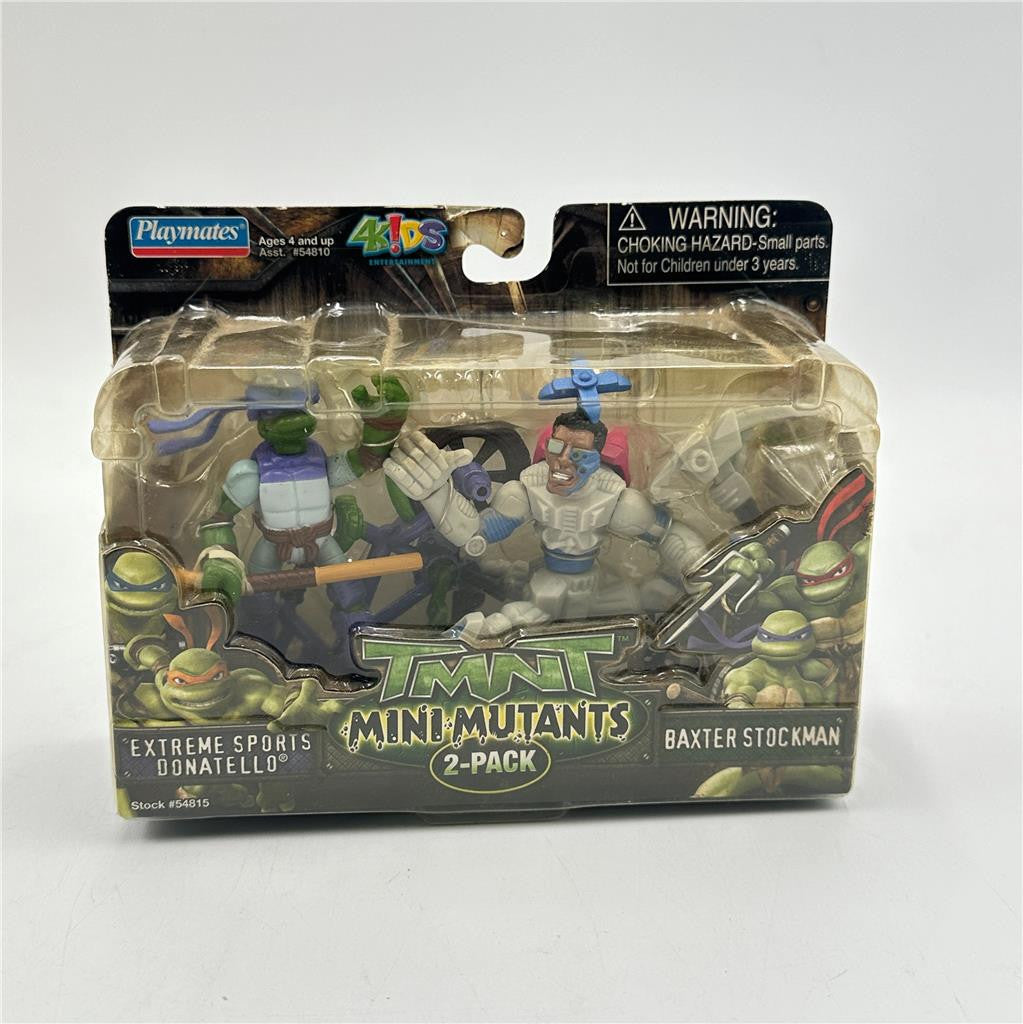 2008 Playmates Teenage Mutant Ninja Turtles Mini Mutants Figures 2 Pack NIP