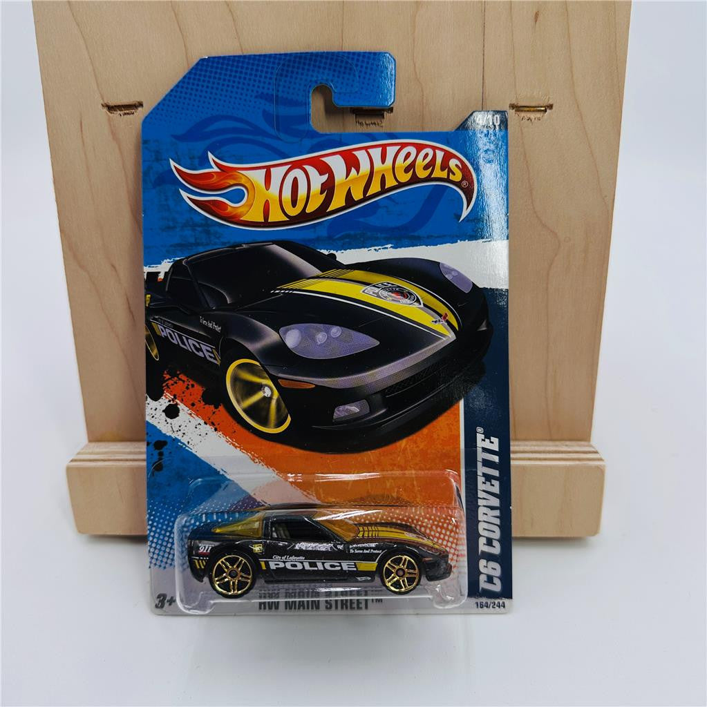 Hot Wheels C6 Corvette Police  4/10 164/244 Hw Main Street