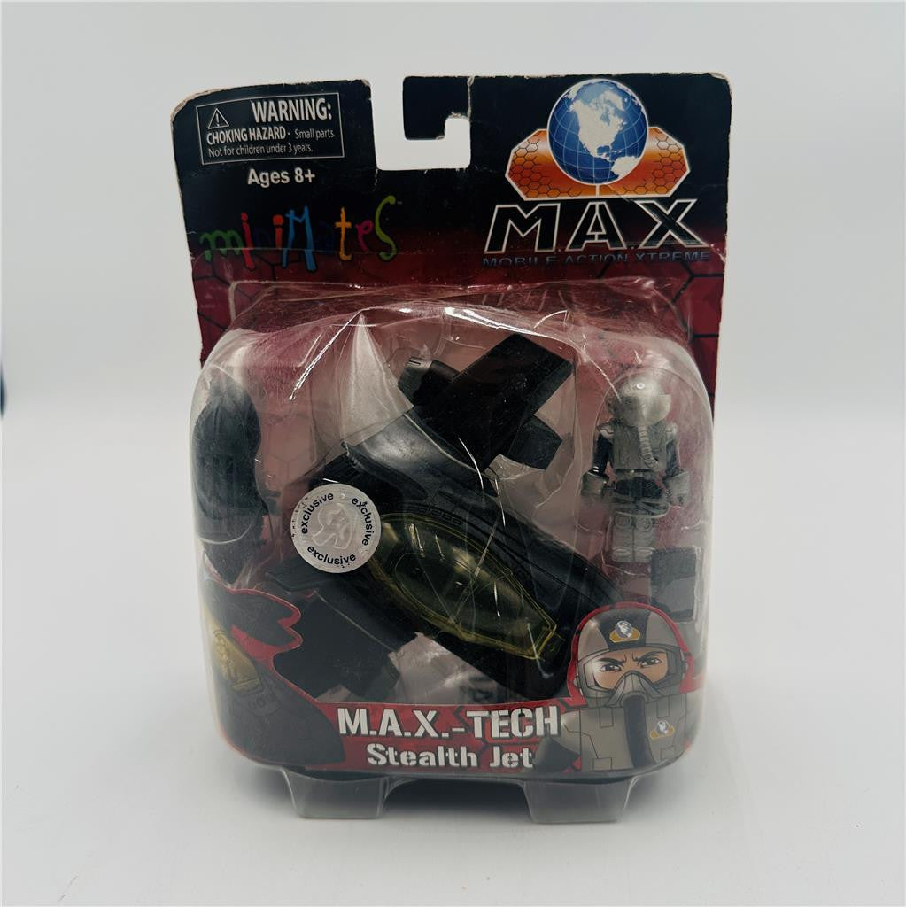 Diamond Select Toys Minimates M.A.X_Tech Stealth Jet 2010 Art Asylum New om Box