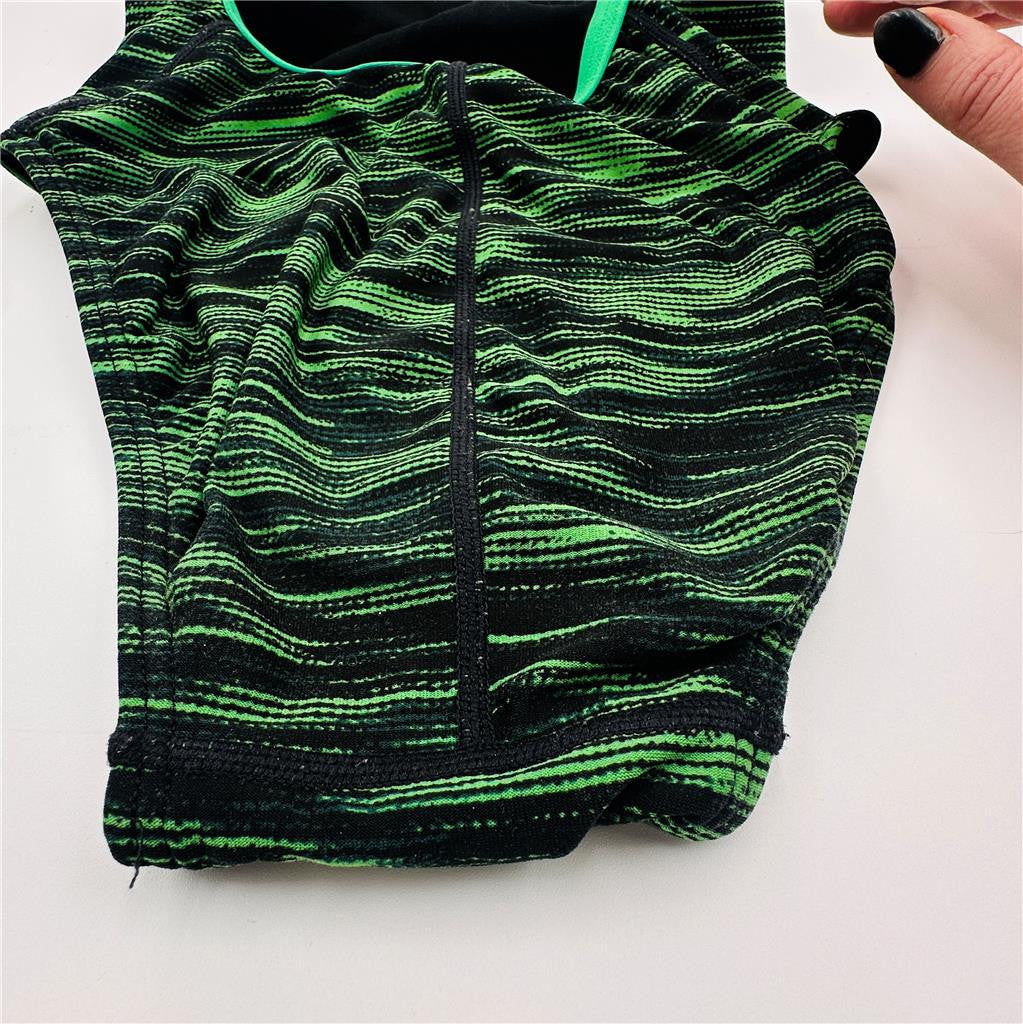 TYR Green/Black Racing Swimsuit  Size 30