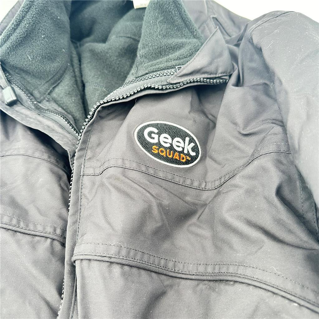 Best Buy Geek Squad Men’s Black Winter Jacket Size S