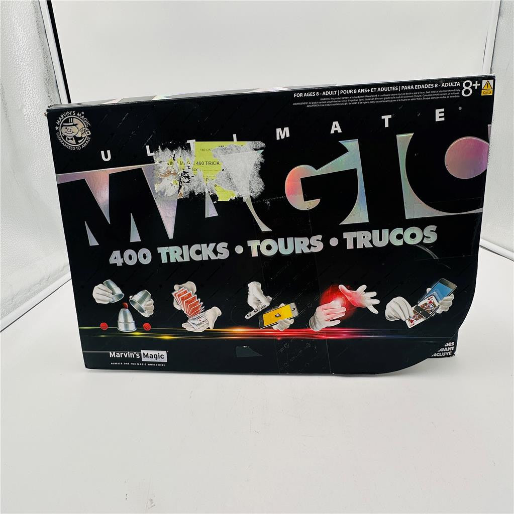 Marvin's Magic Ultimate Magic Set, 400 Tricks & Illusions NEW Box is Damaged