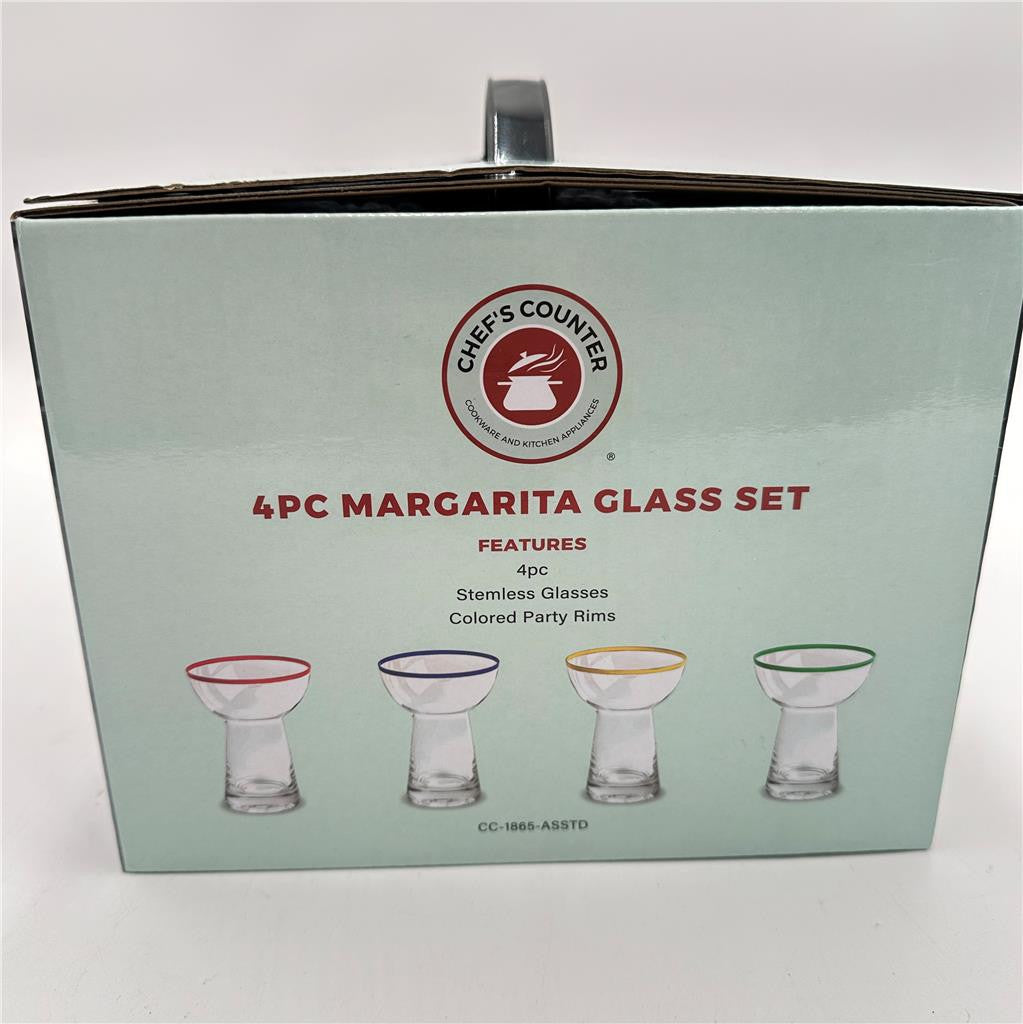 Chef's Counter Margarita Glass Set NEW
