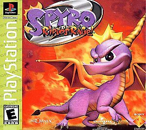 Spyro 2: Ripto's Rage (Sony PlayStation 1, 1999) Disc and back art only