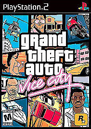 Grand Theft Auto: Vice City (Sony PlayStation 2, 2002) CIB with poster