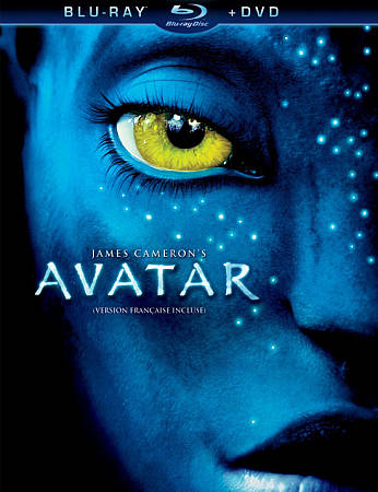 Avatar (Blu-ray/DVD, 2010, 2-Disc Set) with slip cover