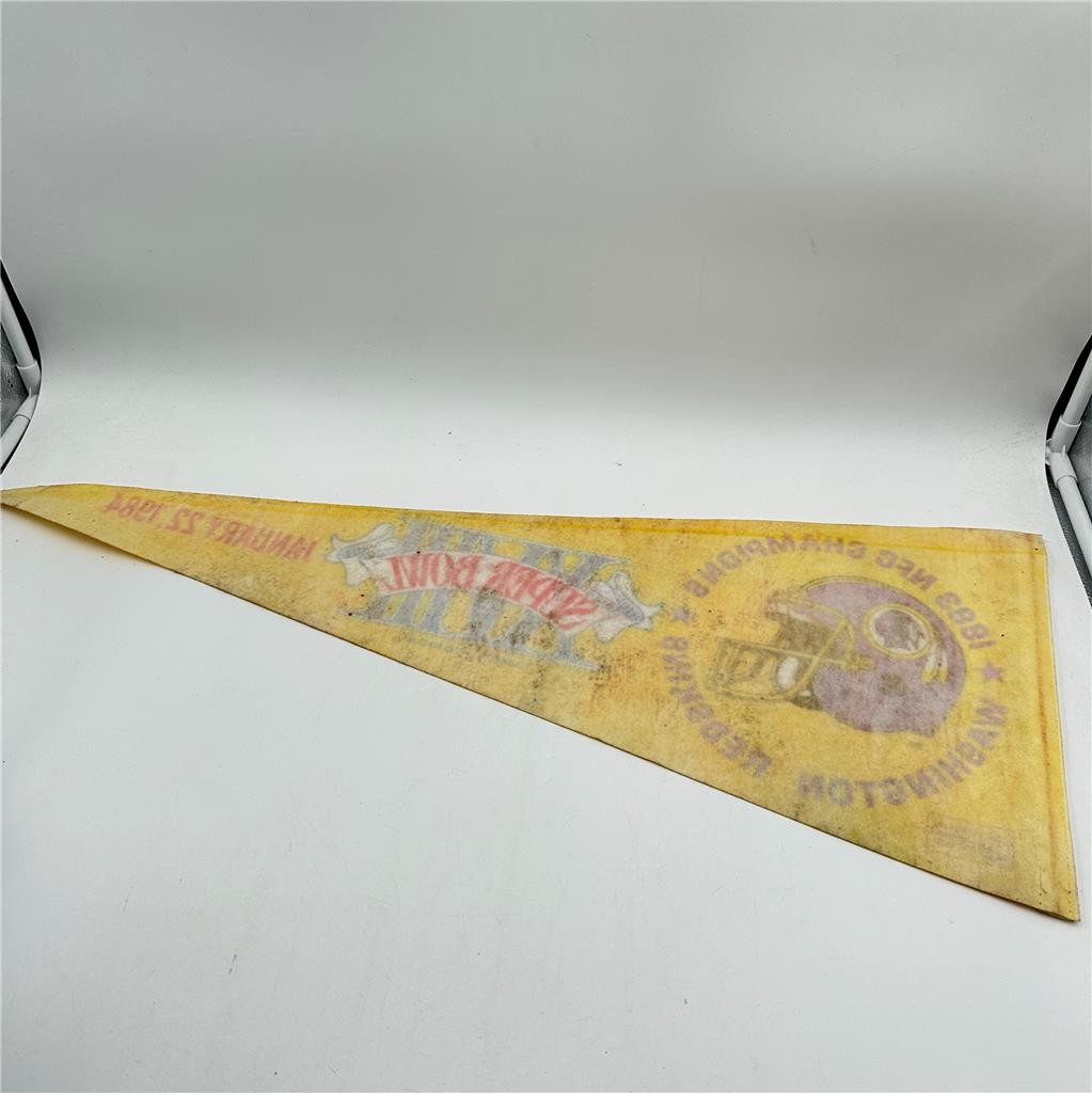 Washington Redskins Vintage 1983 NFC Champions Super Bowl XVIII 1984 Pennant