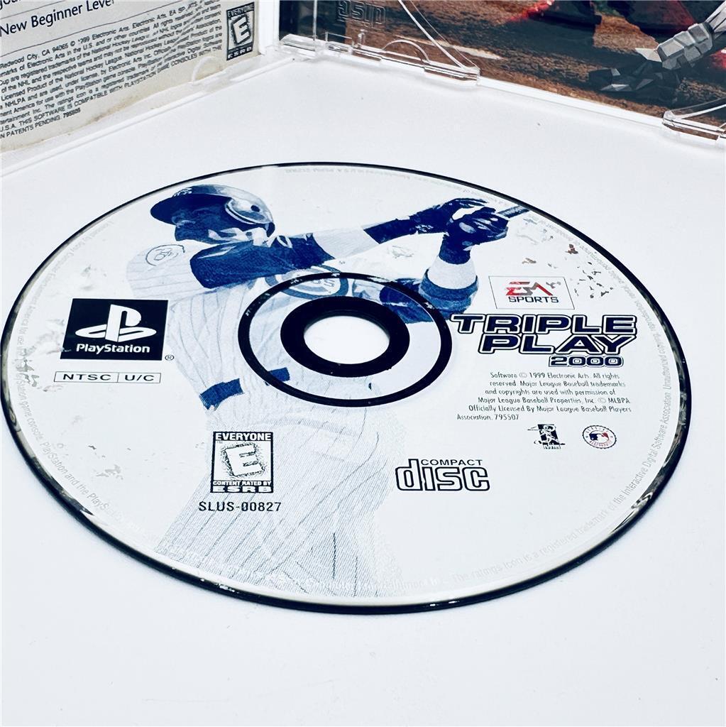 Triple Play 2000 (Sony PlayStation 1, 1999) - water damage