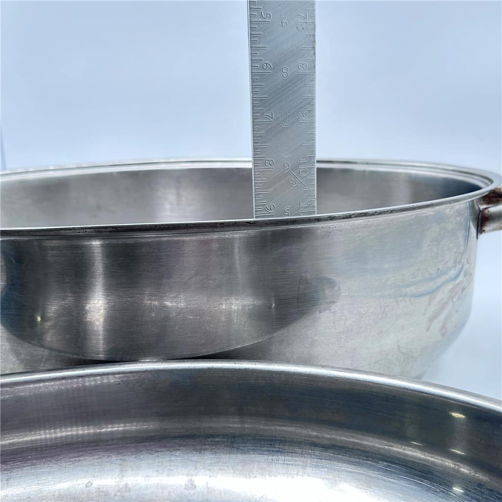 Baker/Roaster Pan 5 Ply 304 Surgical Stainless Steel For Stove Top or Oven