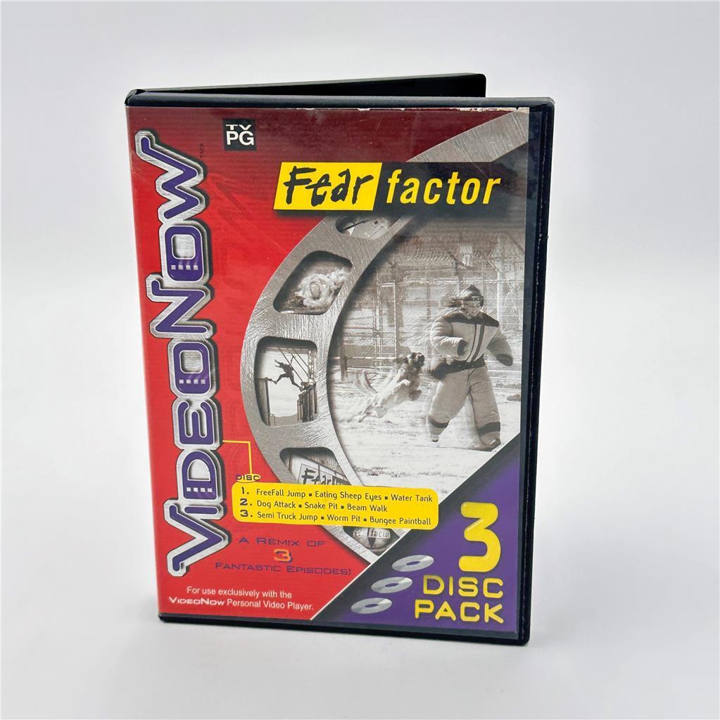 VideoNow PVD Fear Factor 3 Pack Episode Remix 2003 Hasbro Personal Video Disc