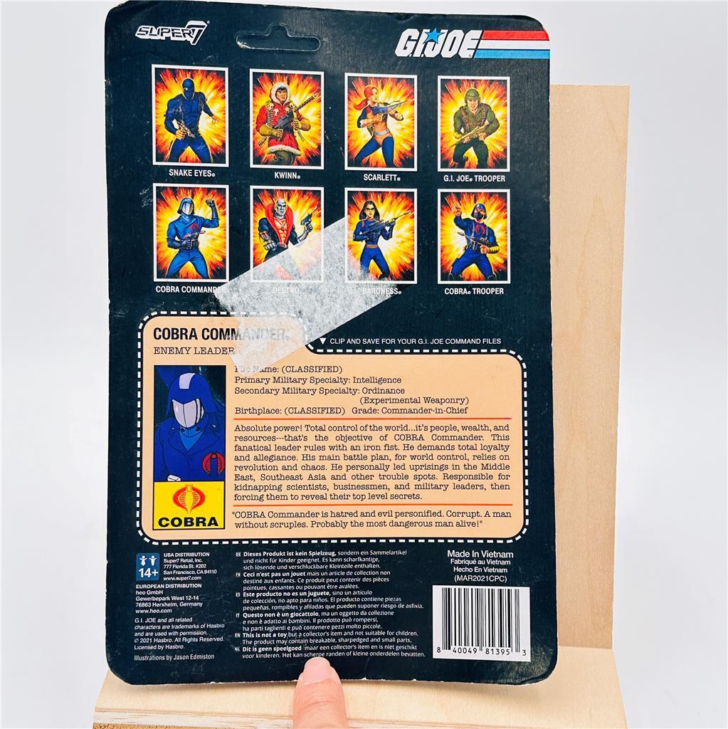 Super7 G.I. Joe Reaction Wave Cobra Commander 3.5 in Action Figure