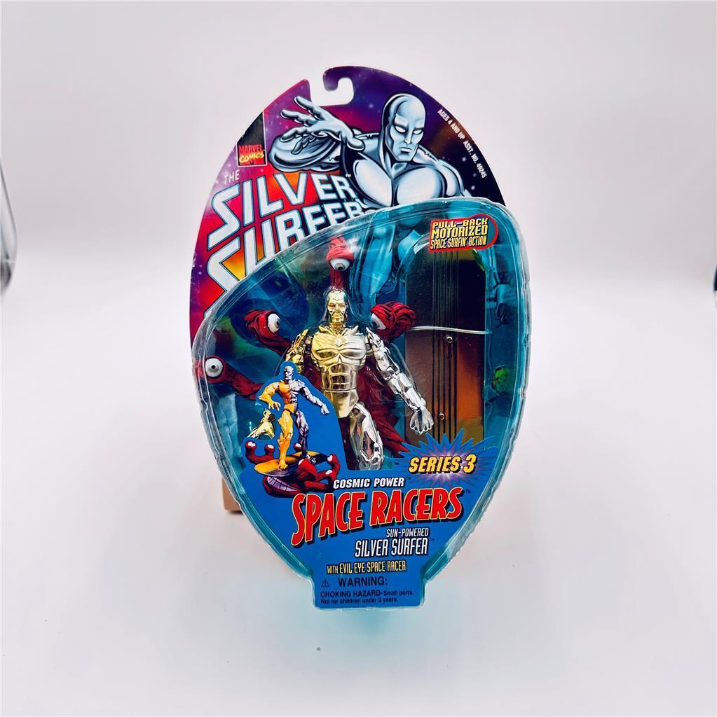 Toy Biz Marvel Comics Cosmic Power Space Race Sun-Powered Silver Surfer with Evi