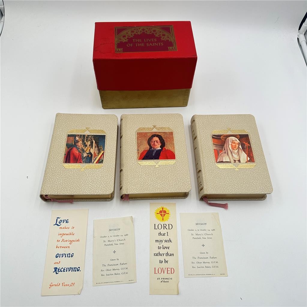 Lives of the Saints Library of Catholic Devotion Prayer Books Vintage 1962