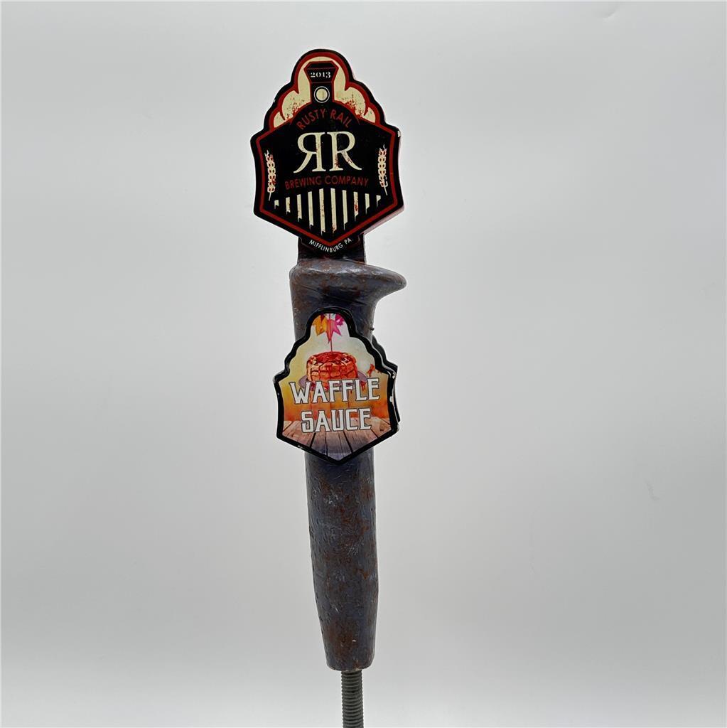 Rusty Rail Brewing Waffle Sauce Beer Tap Handle