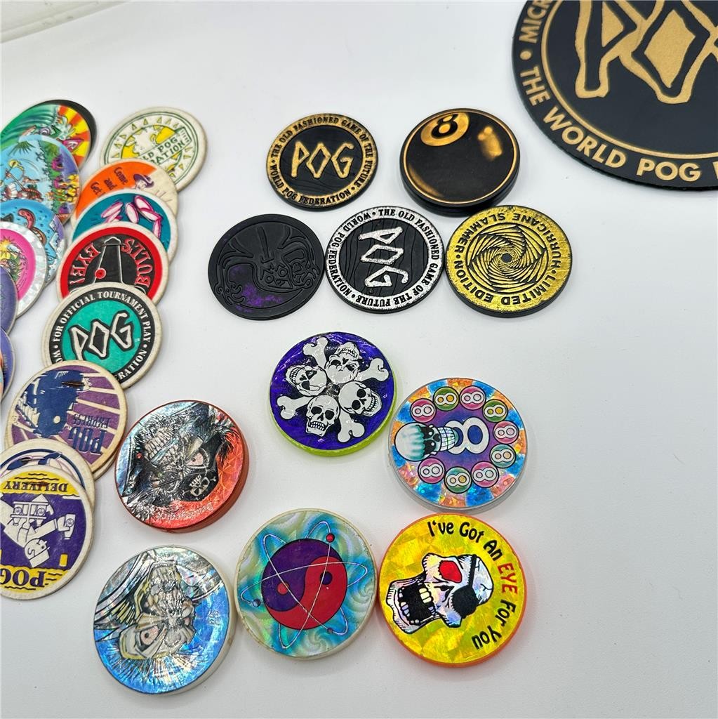 1990s World POG Federation Clear Plastic Micro Tournament Game Pack Storage Case