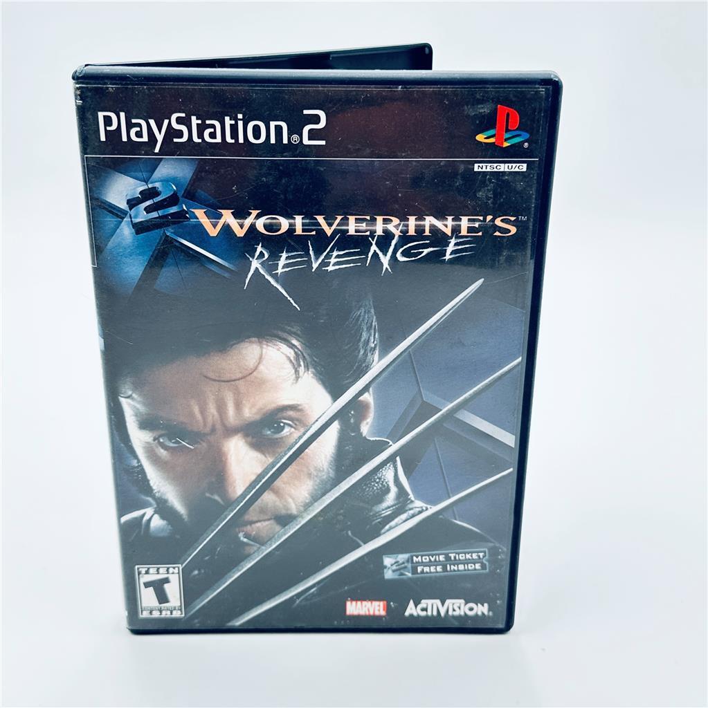 X2 Wolverine's Revenge PlayStation 2 PS2 Game Complete With Manual and movie tic